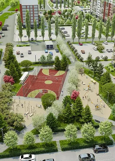 Дворы без машини благоустройство
